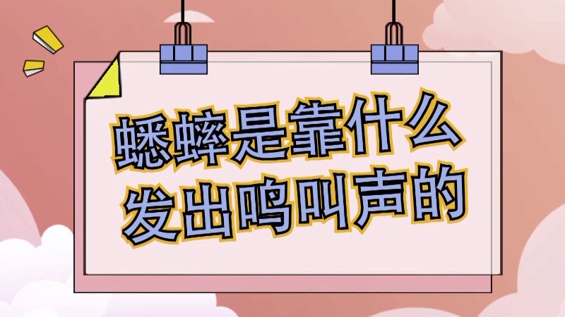 蟋蟀是靠什么发出鸣叫声的